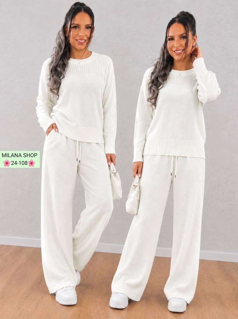костюм женский трикотажный,костюм шерстяной с брюками p&t fashion цвет белый,трикотажный костюм,костюм с брюками,костюм белый брючный