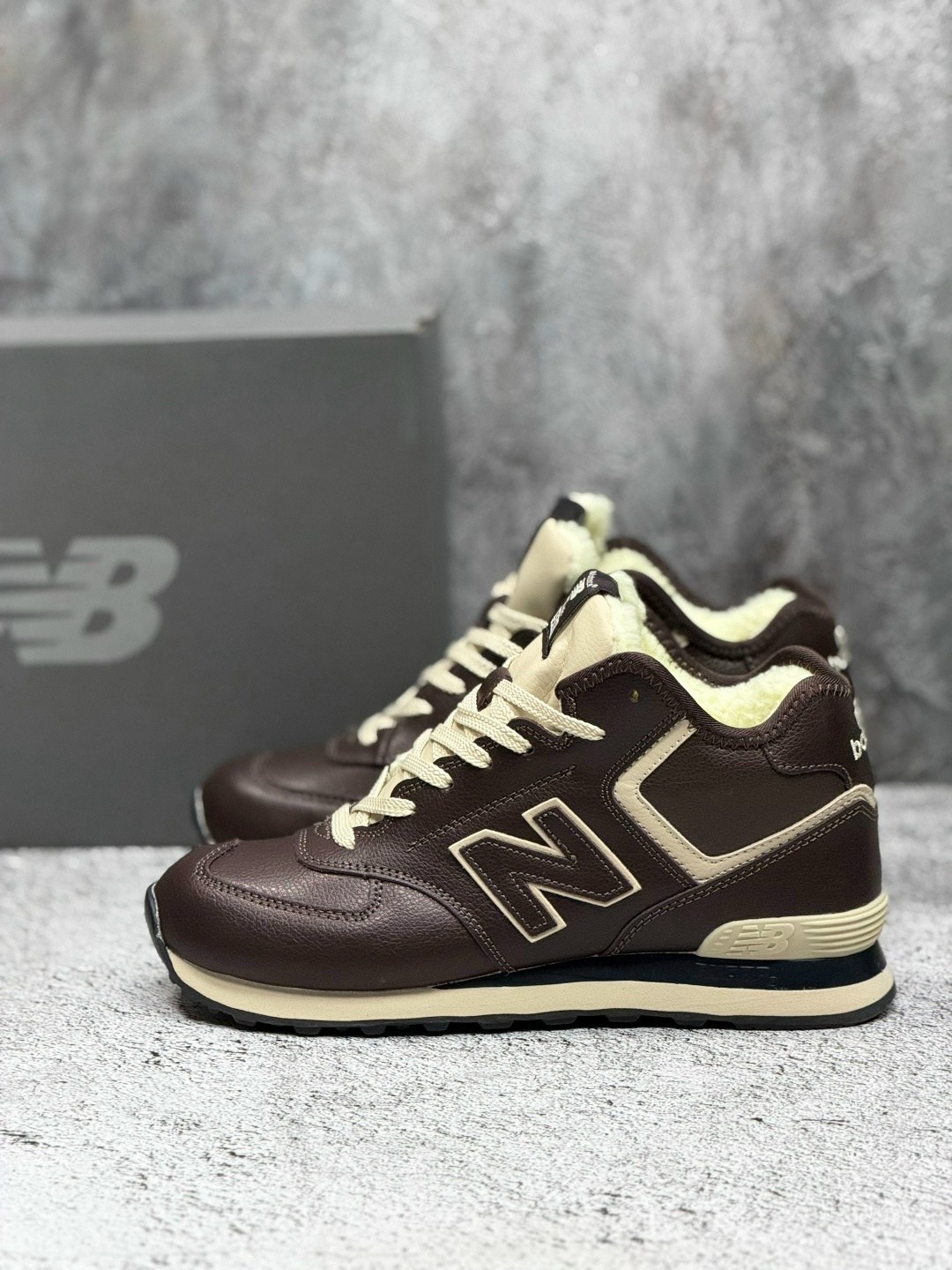 кроссовки new balance 574 leather 'dark brown',кроссовки new balance 574 зимние коричневые,зимние кроссовки new balance 574,new balance 574 коричневые,кроссовки new balance 574
