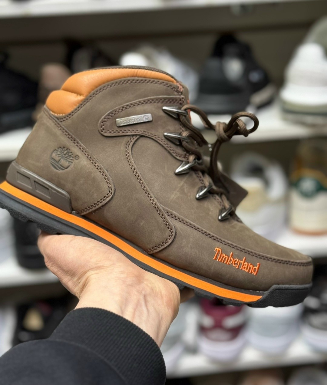 ботинки мужские timberland,ботинки зимние timberland,,ботинки timberland euro sprint hiker,кроссовки зимние тимберлэнд синие кожа