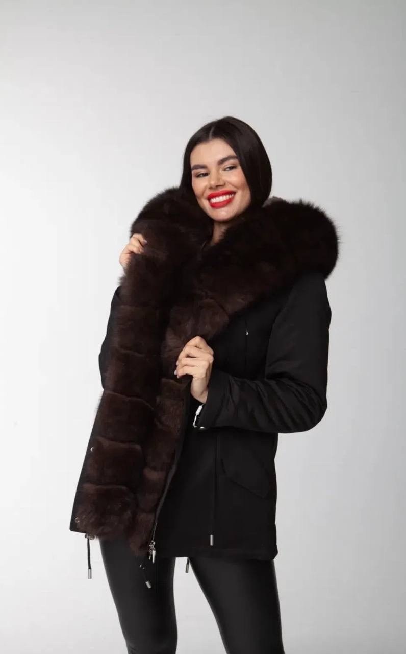 парка с натуральным мехом schikui_shop_furs,зимняя парка с натуральным мехом,парка с натуральным мехом,парка с мехом,меховая парка