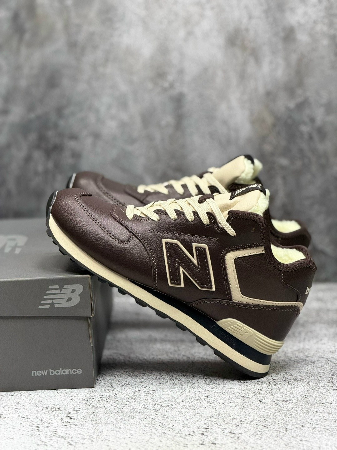 кроссовки new balance 574 leather 'dark brown',кроссовки new balance 574 зимние коричневые,зимние кроссовки new balance 574,new balance 574 коричневые,кроссовки new balance 574