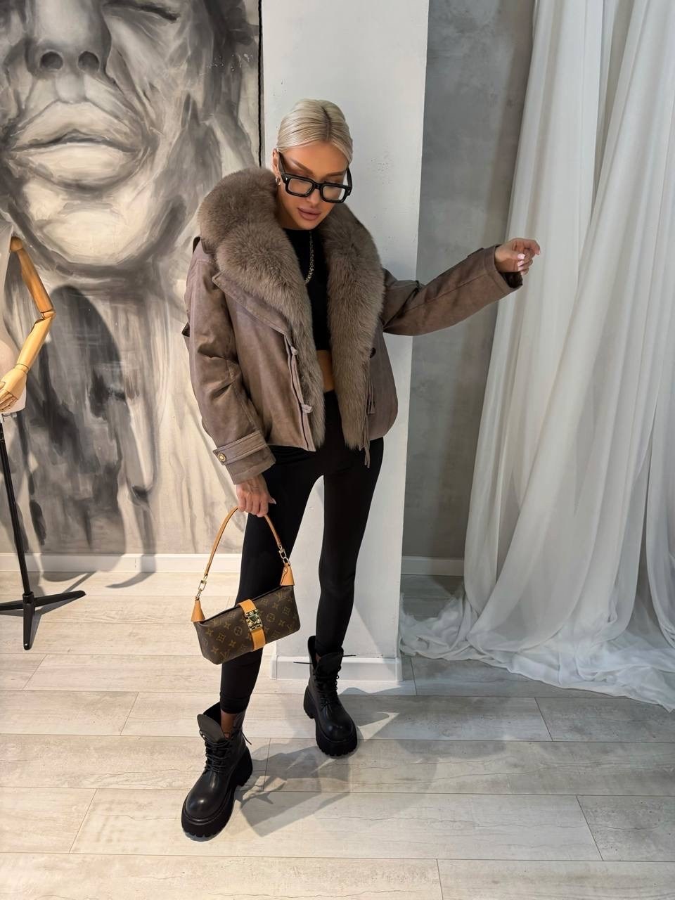 дубленка max mara,дублёнка с натуральным мехом,куртка с натуральным мехом,куртка дубленка,куртка женская с мехом