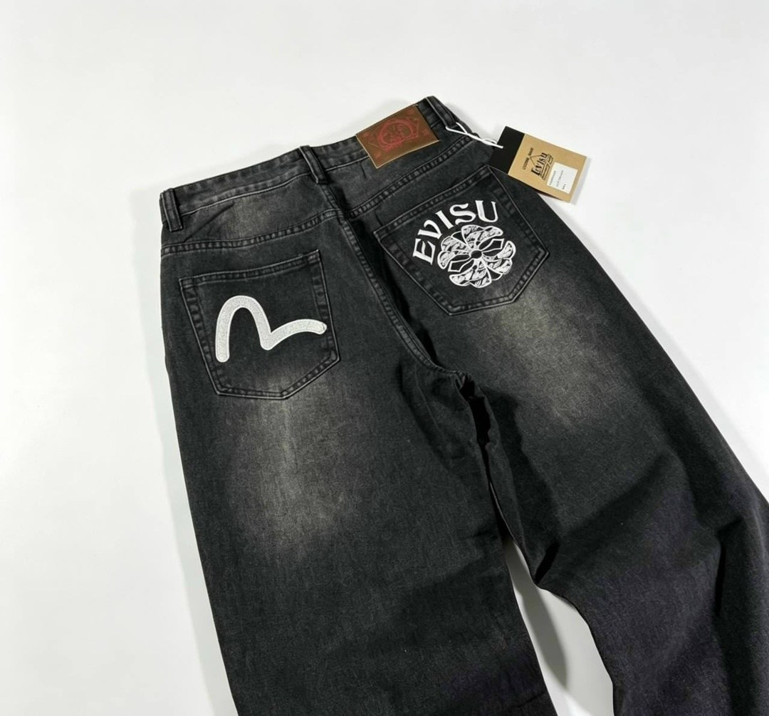 джинсы широкие evisu,джинсы широкие,мужские джинсы,джинсы широкие stussy,брюки джинсы