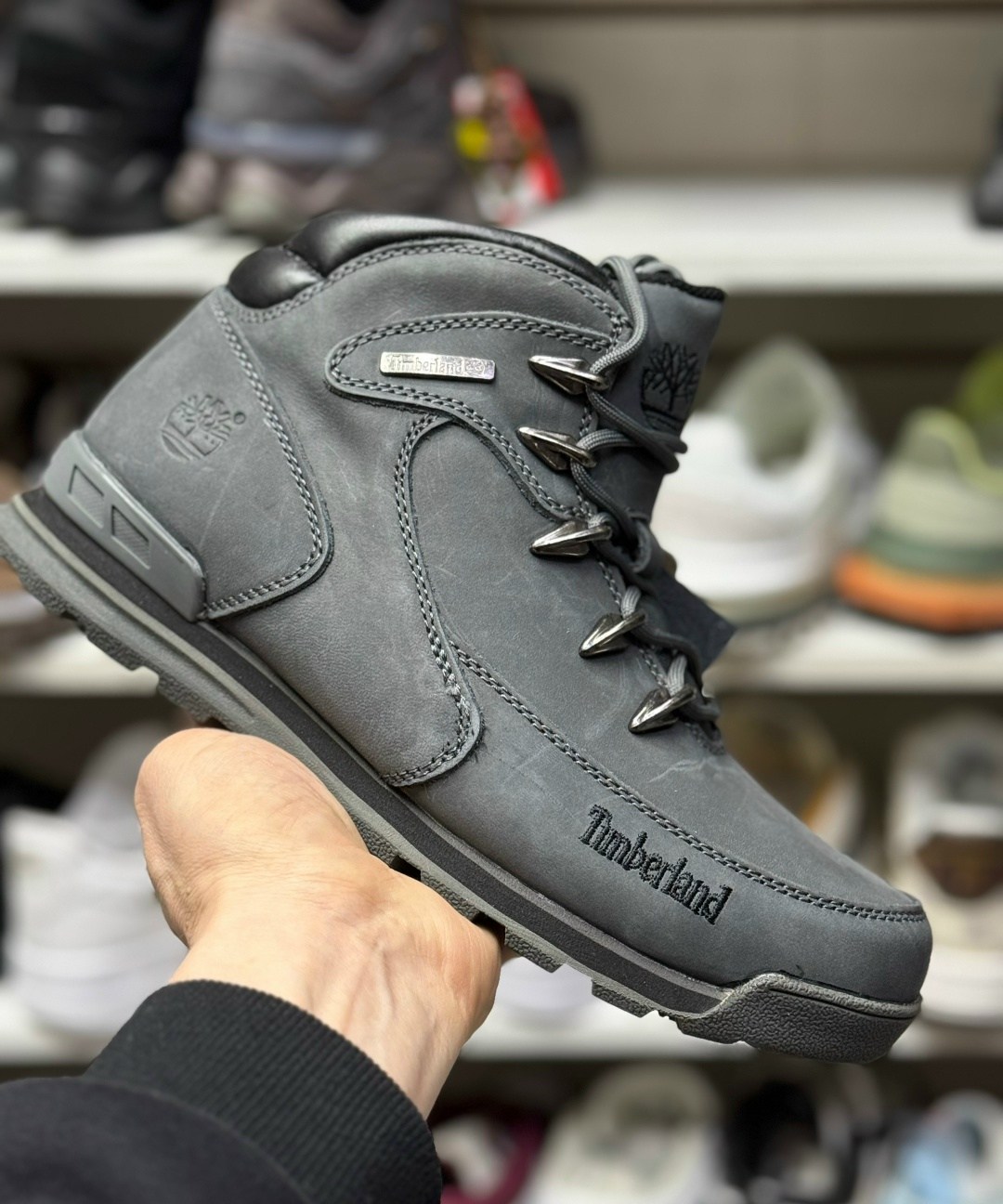 ботинки мужские timberland,ботинки зимние timberland,,ботинки timberland euro sprint hiker,кроссовки зимние тимберлэнд синие кожа