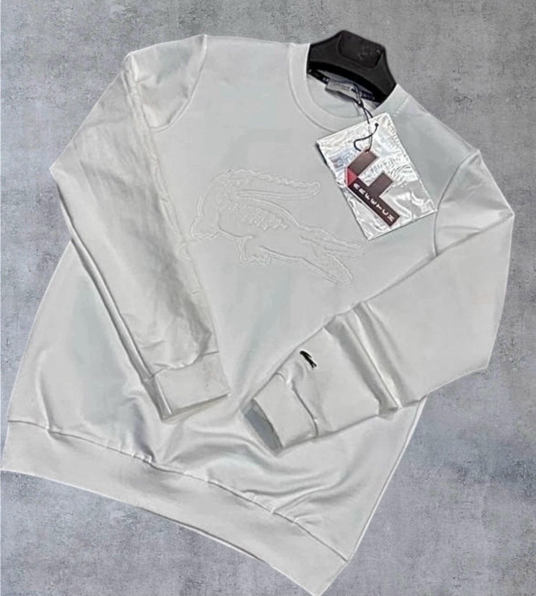 свитшот lacoste,lacoste свитшот белый мужской,белый свитшот лакост,толстовка lacoste,свитшот мужской lacoste аппликация белый