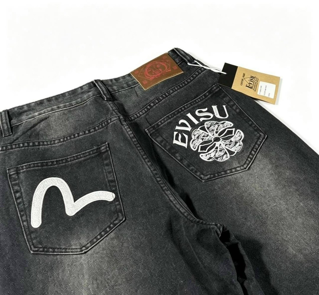 джинсы широкие evisu,джинсы широкие,мужские джинсы,джинсы широкие stussy,брюки джинсы