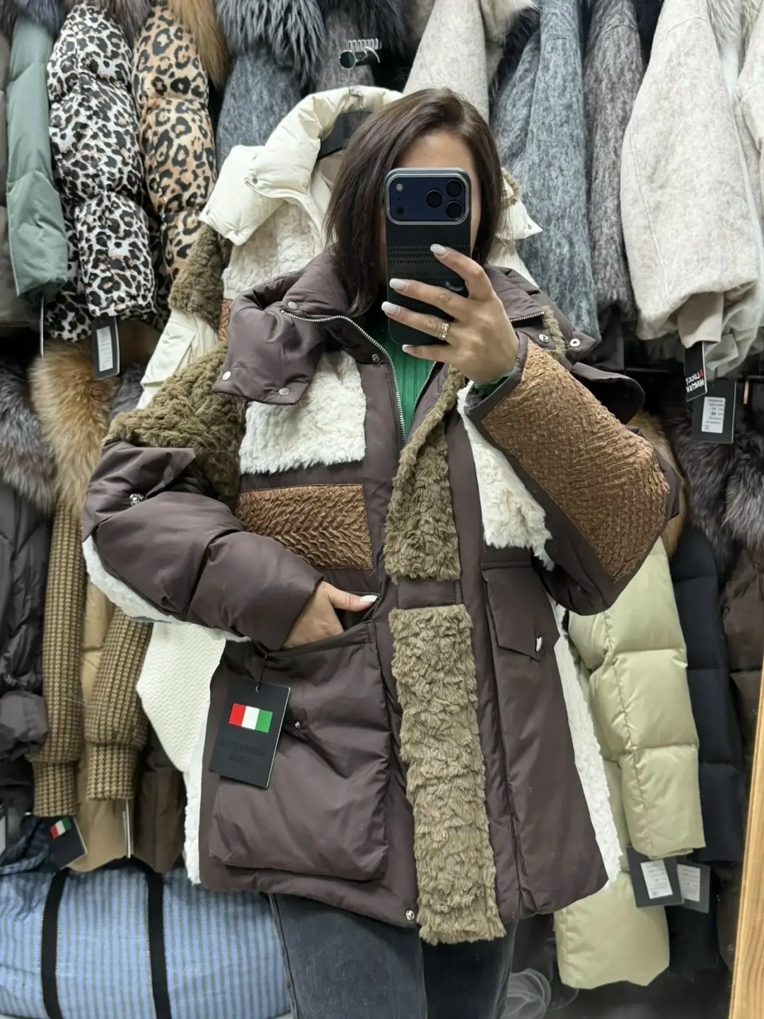 куртка демисезонная с меховыми вставками oksana utova brand,теплая куртка,демисезонная куртка,женская зимняя куртка,пуховик женский