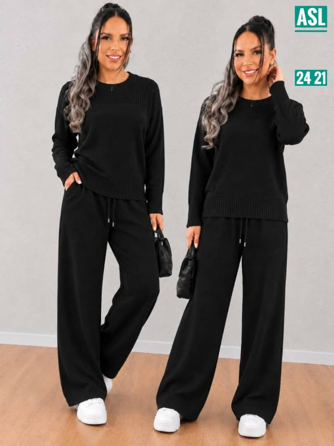костюм женский трикотажный,костюм теплый трикотажный с брюками lucky fashion,трикотажный костюм,костюм шерстяной с брюками p&t fashion цвет белый,вязаный теплый костюм из трикотажа mix moda