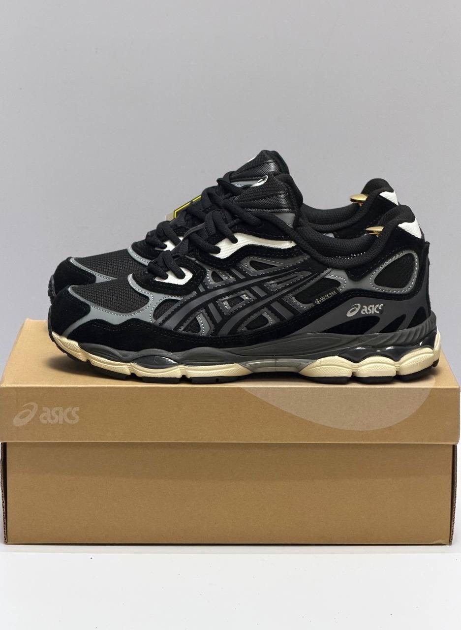 кроссовки asics gel-nyc,кроссовки asics gel,спортивные кроссовки asics gel nyc asics цвет серый черный,кроссовки asics,мужские кроссовки asics