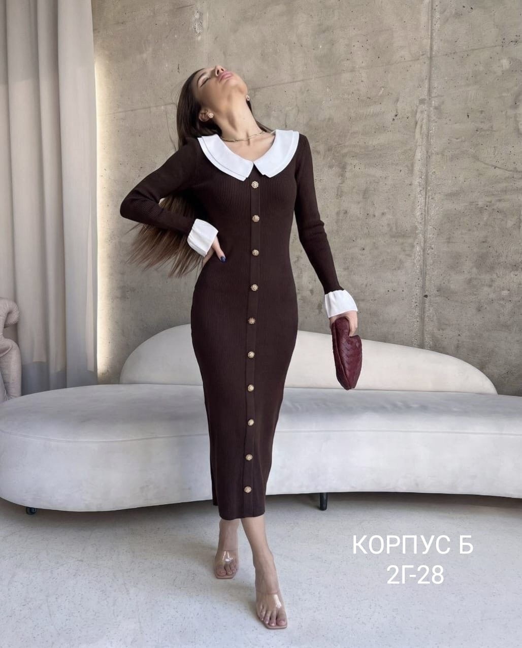 платье женское,трикотажное платье с воротником,платье,вязаные платья,трикотажное платье