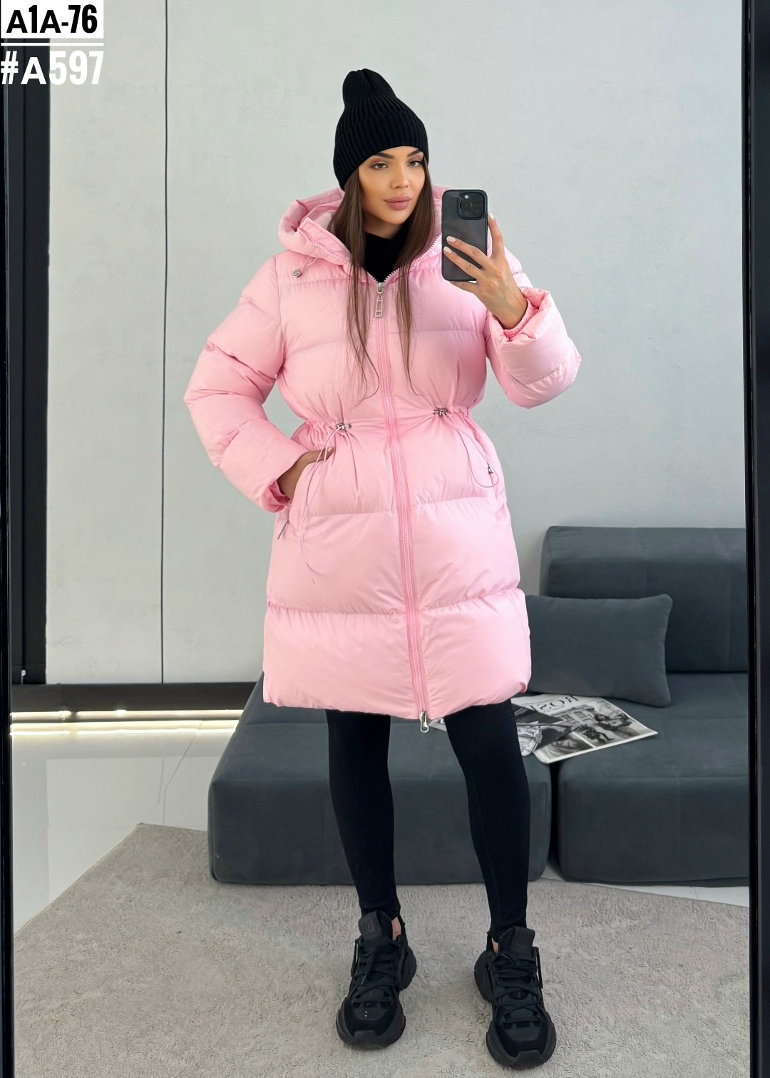удлиненная куртка зимняя с капюшоном и воротником brusni4ka fashion 244312489,удлиненная куртка,женская зимняя куртка,пуховик женский,куртка демисезонная