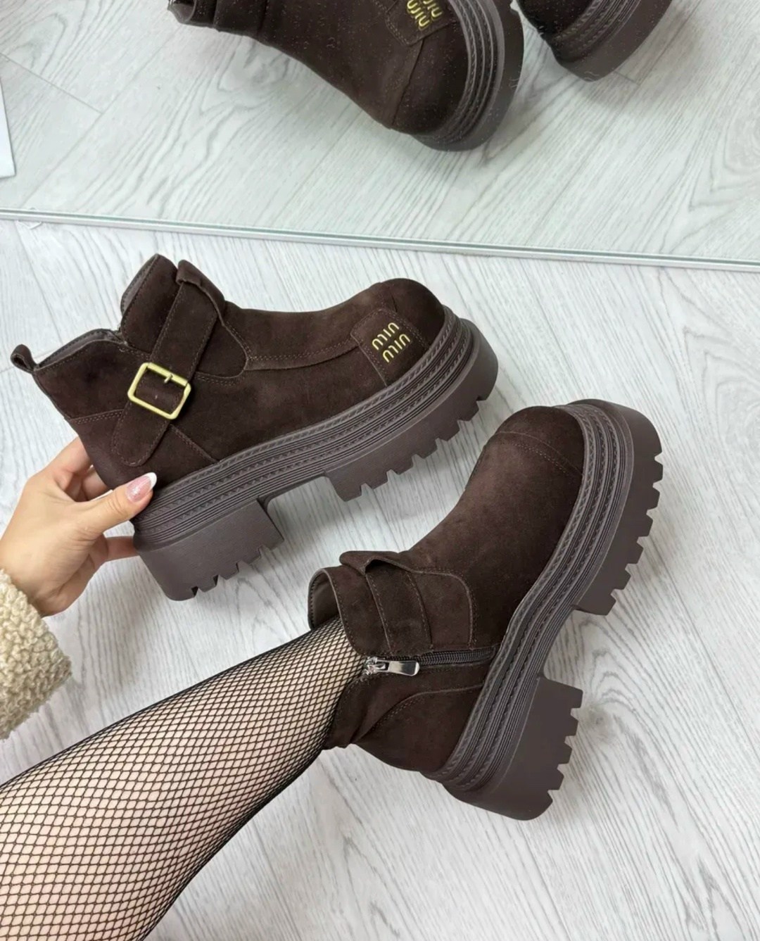 ботинки miu miu,,ботинка женские зимние,ботиночки, женская