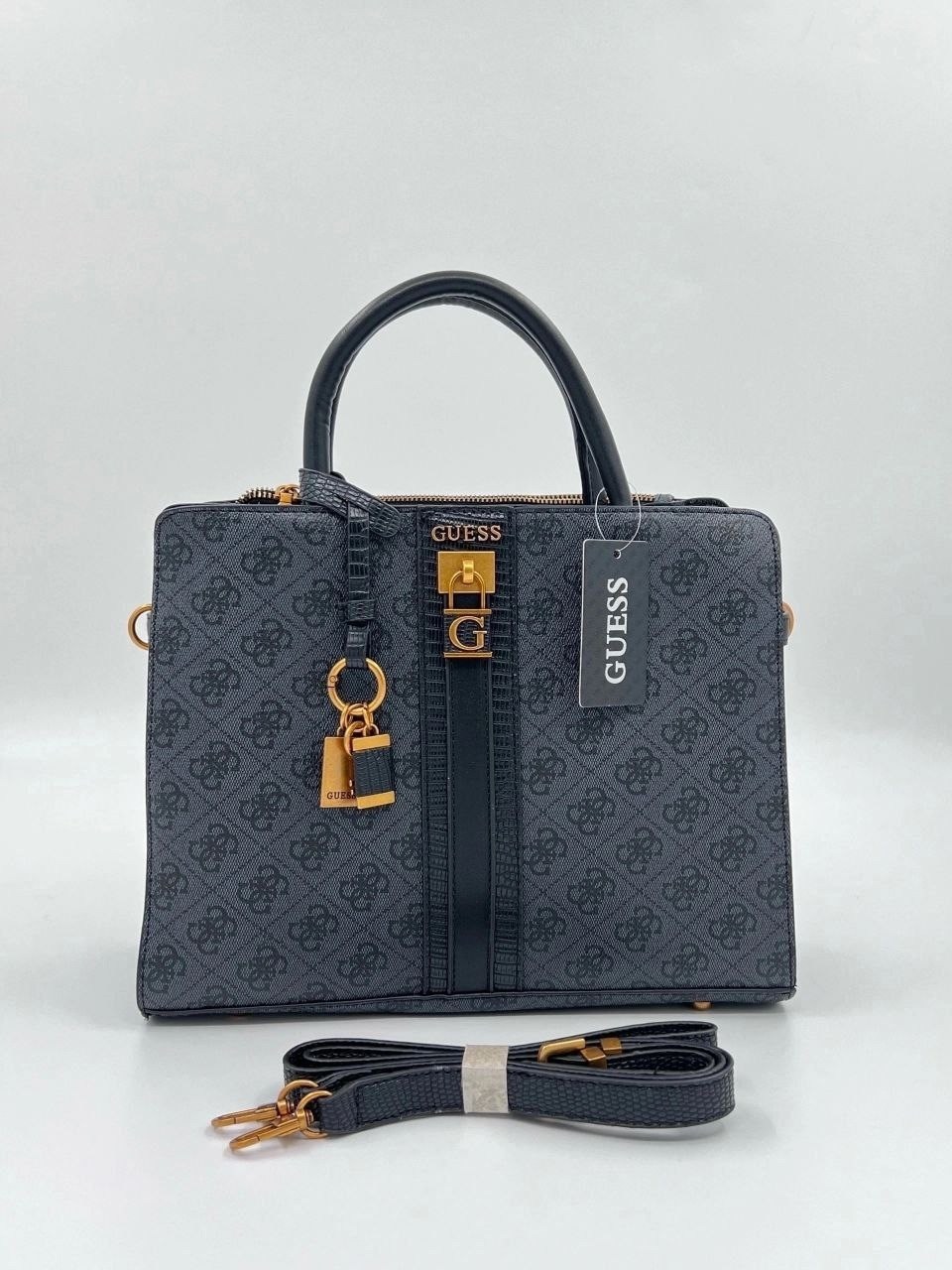 сумка guess,женская сумка guess,сумка женская из экокожи guess,женская сумка ,женская сумка темно-серая