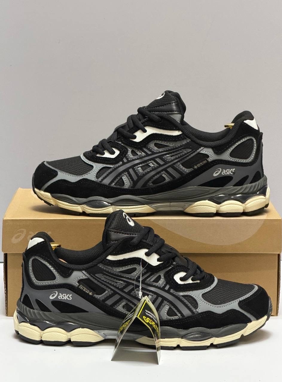 кроссовки asics gel-nyc,кроссовки asics gel,спортивные кроссовки asics gel nyc asics цвет серый черный,кроссовки asics,мужские кроссовки asics