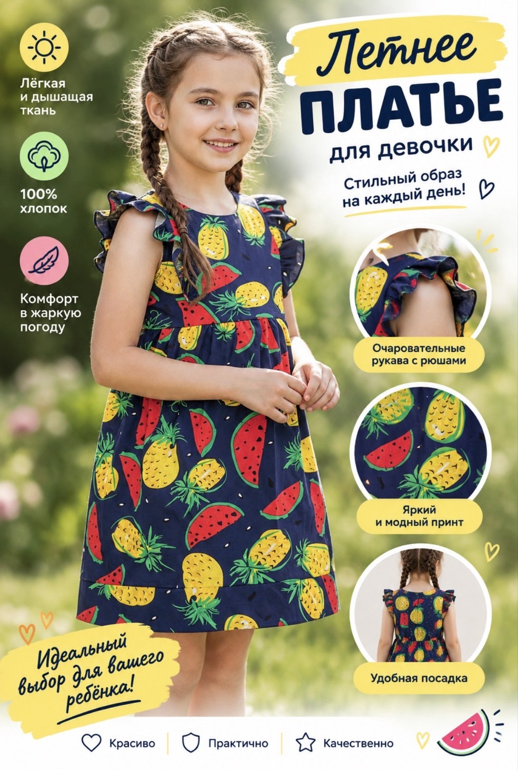 летнее платье для девочек,детское летнее платье,платье для девочек,платье детская,платье летнее