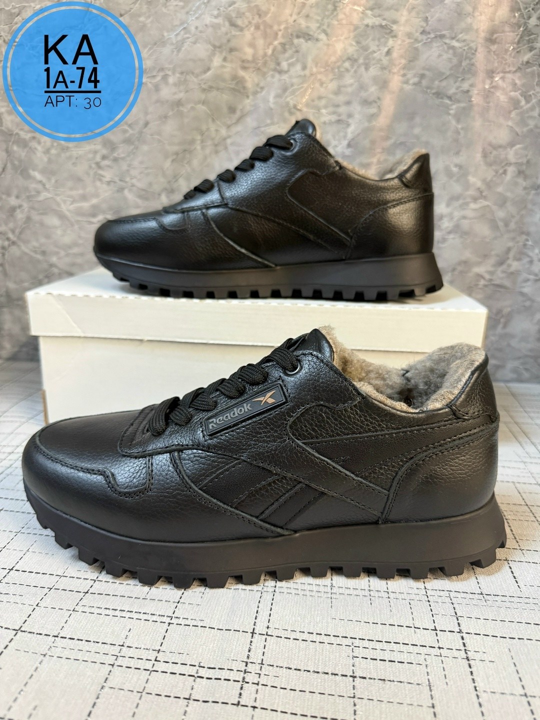 мужские зимние кроссовки reebok classic кожаные черные,,мужские зимние кроссовки,мужские зимние кроссовки reebok classic кожаные,кроссовки мужские зимние кожаные