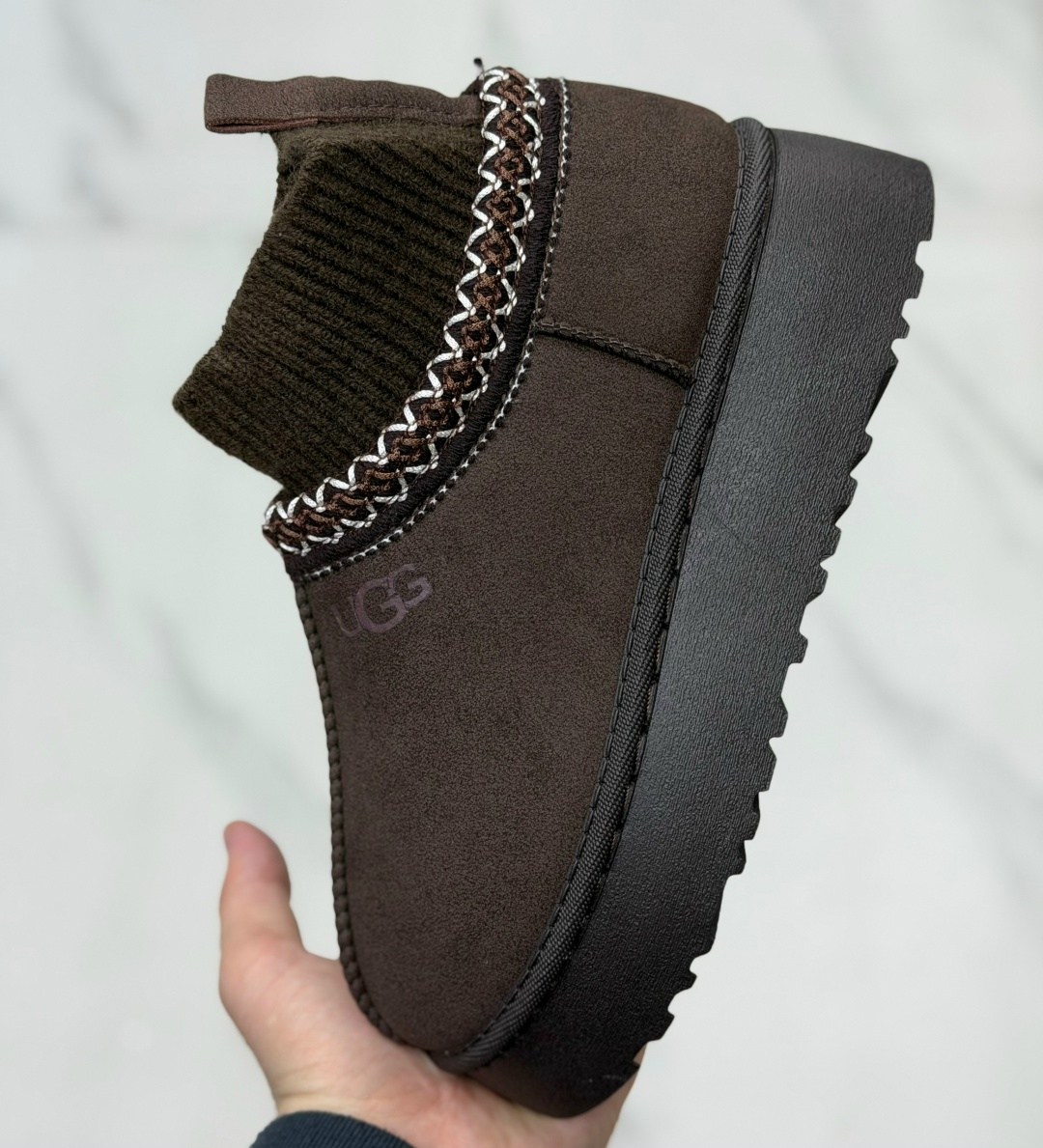 угги ugg женские,женские угги,угги зимние короткие на платформе,,зимние угги ugg tazzette с трикотажной вставкой