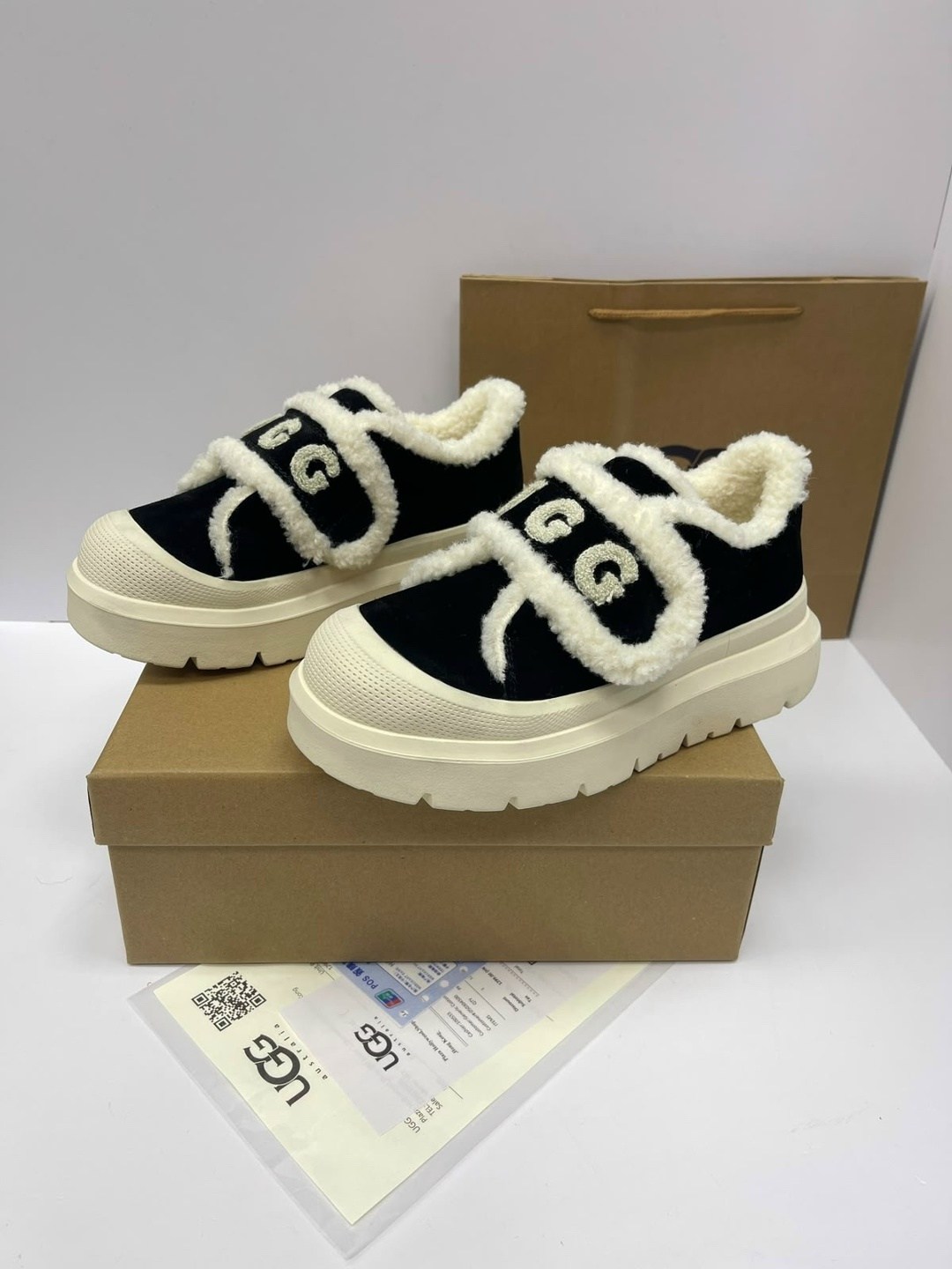 кеды с мехом ugg lady's shoes 278842419,брендовые кеды ugg на толстой подошве с мехом,,кеды с мехом ugg,кеды меховые женские