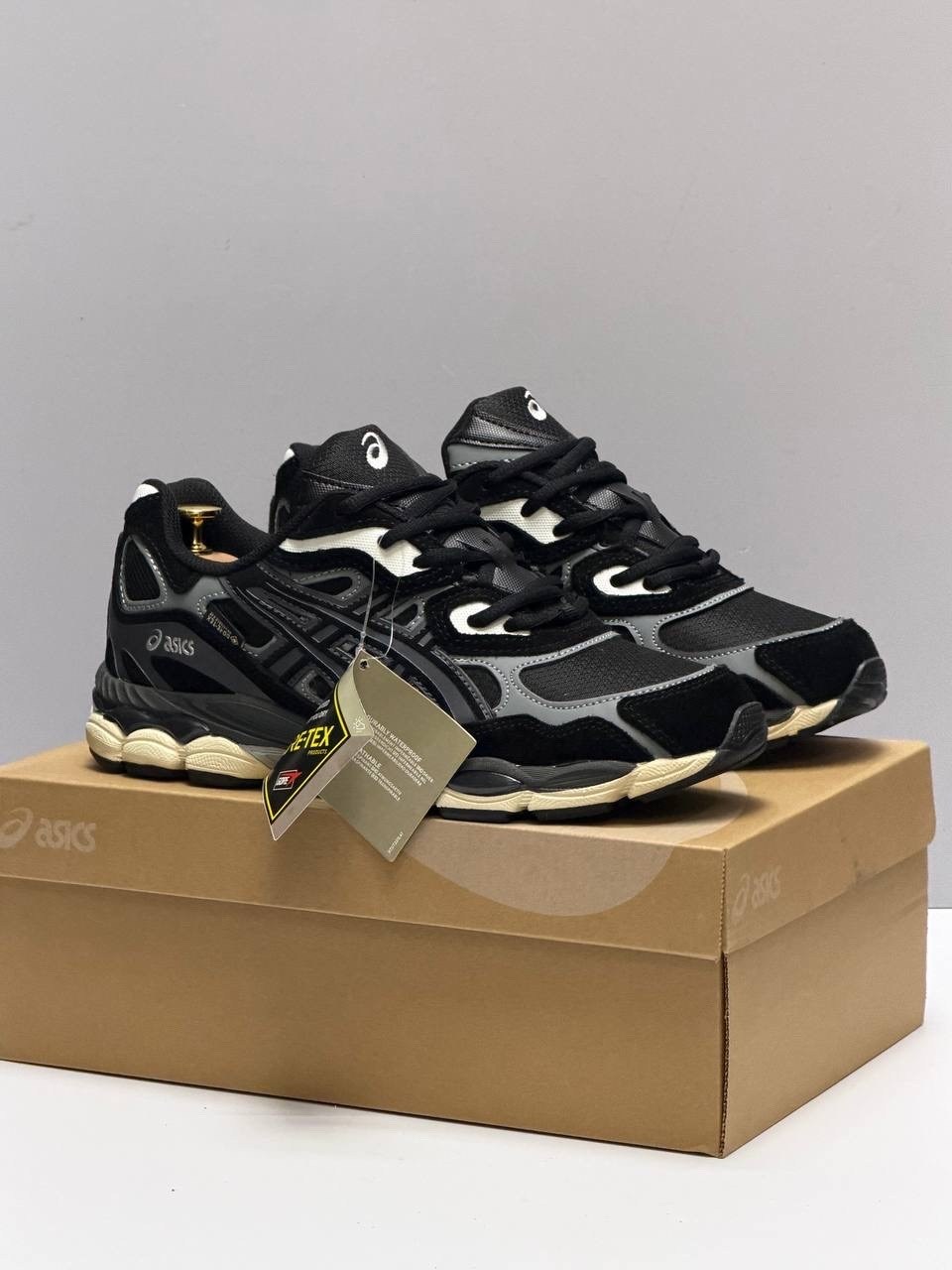 кроссовки asics gel-nyc,кроссовки asics gel,спортивные кроссовки asics gel nyc asics цвет серый черный,кроссовки asics,мужские кроссовки asics