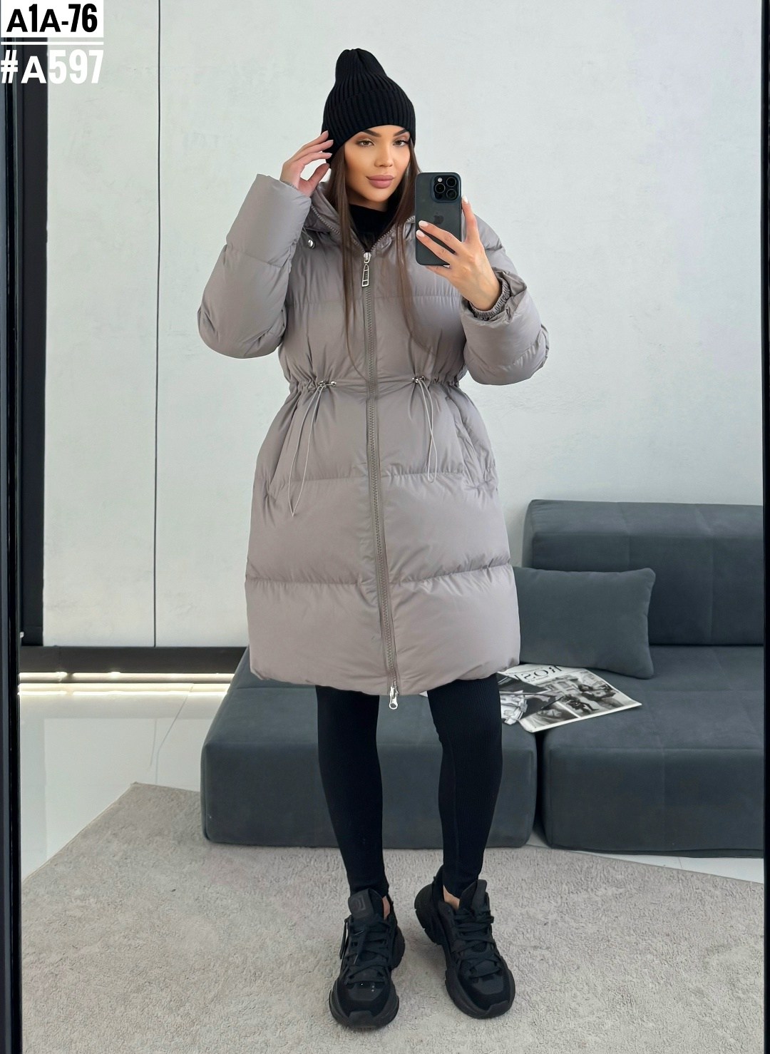 удлиненная куртка зимняя с капюшоном и воротником brusni4ka fashion 244312489,удлиненная куртка,женская зимняя куртка,пуховик женский,куртка демисезонная