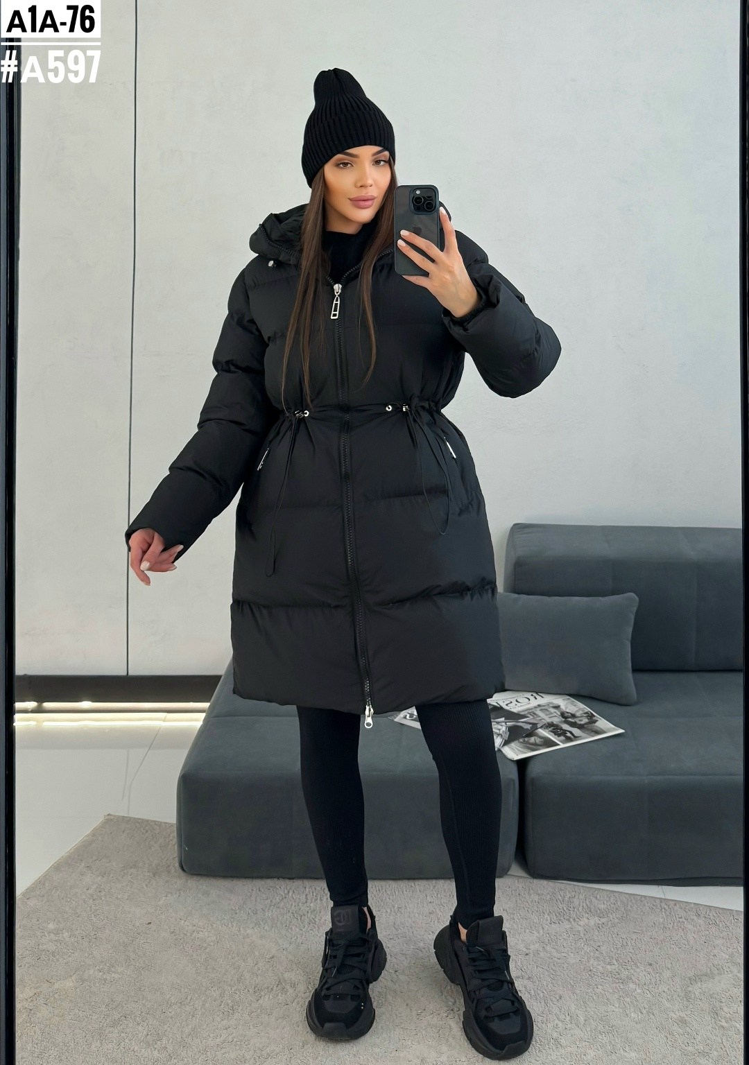 удлиненная куртка зимняя с капюшоном и воротником brusni4ka fashion 244312489,удлиненная куртка,женская зимняя куртка,пуховик женский,куртка демисезонная