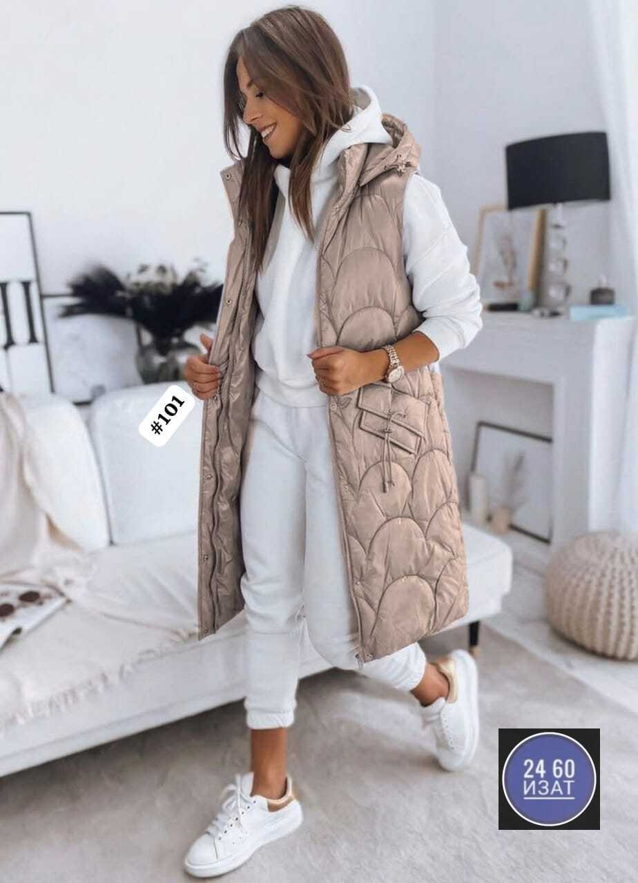 женская жилетка,жилет женский,жилетка удлиненная,жилет удлиненный,стеганный удлиненный жилет