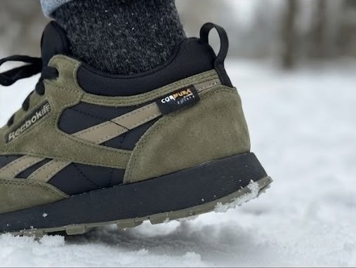зимние кроссовки reebok classic leather high,кроссовки reebok classic leather 'black army green',зимние кроссовки reebok,reebok classic leather utility,ботинки reebok хаки