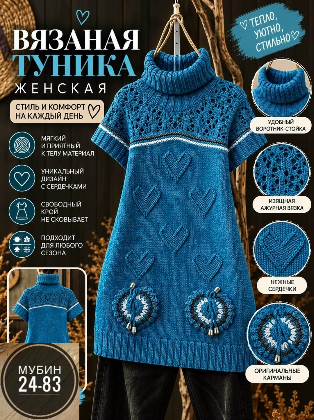 вязаные туники,вязаное спицами платье,платье спицами,туника спицами,вязаное платье с аранами