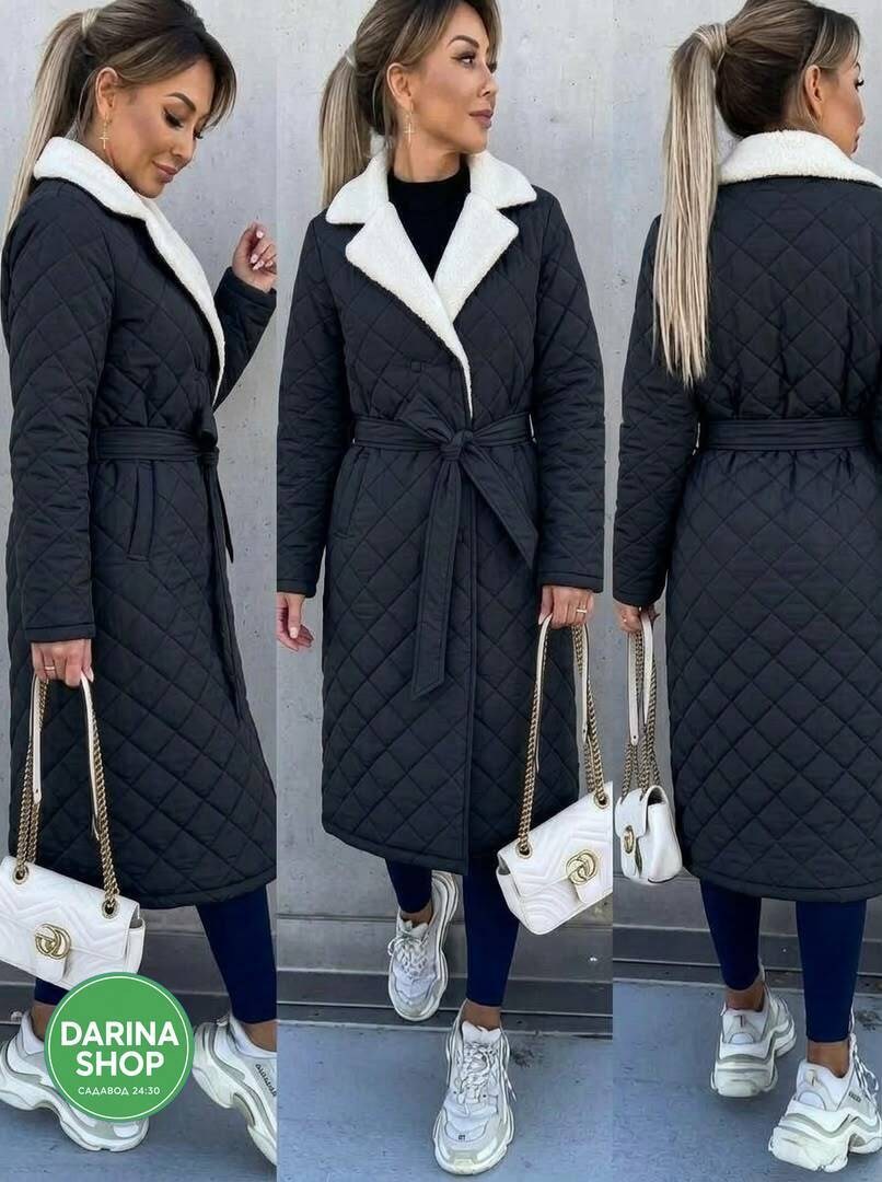 стеганое пальто,пальто женское демисезонное стеганое прямое с поясом,пальто осень длинное стеганое,длинное стеганое пальто,женское стёганое пальто