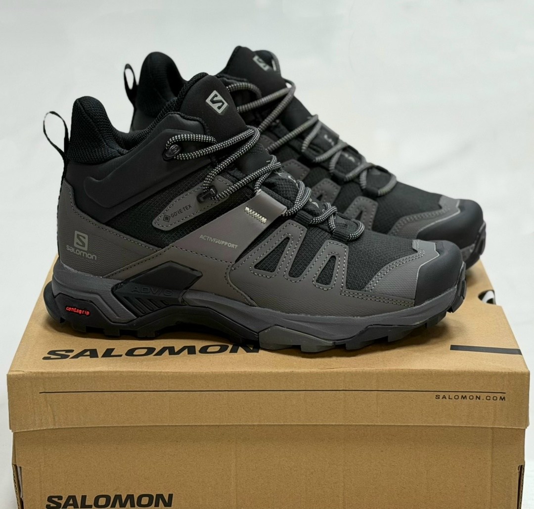 salomon x ultra 4 mid gtx,ботинки salomon x ultra 4 mid gtx,мужские хайкинговые ботинки salomon x ultra 4 mid gore-tex,походные ботинки x ultra 4 mid gore-tex мужские salomon черный,ботинки salomon