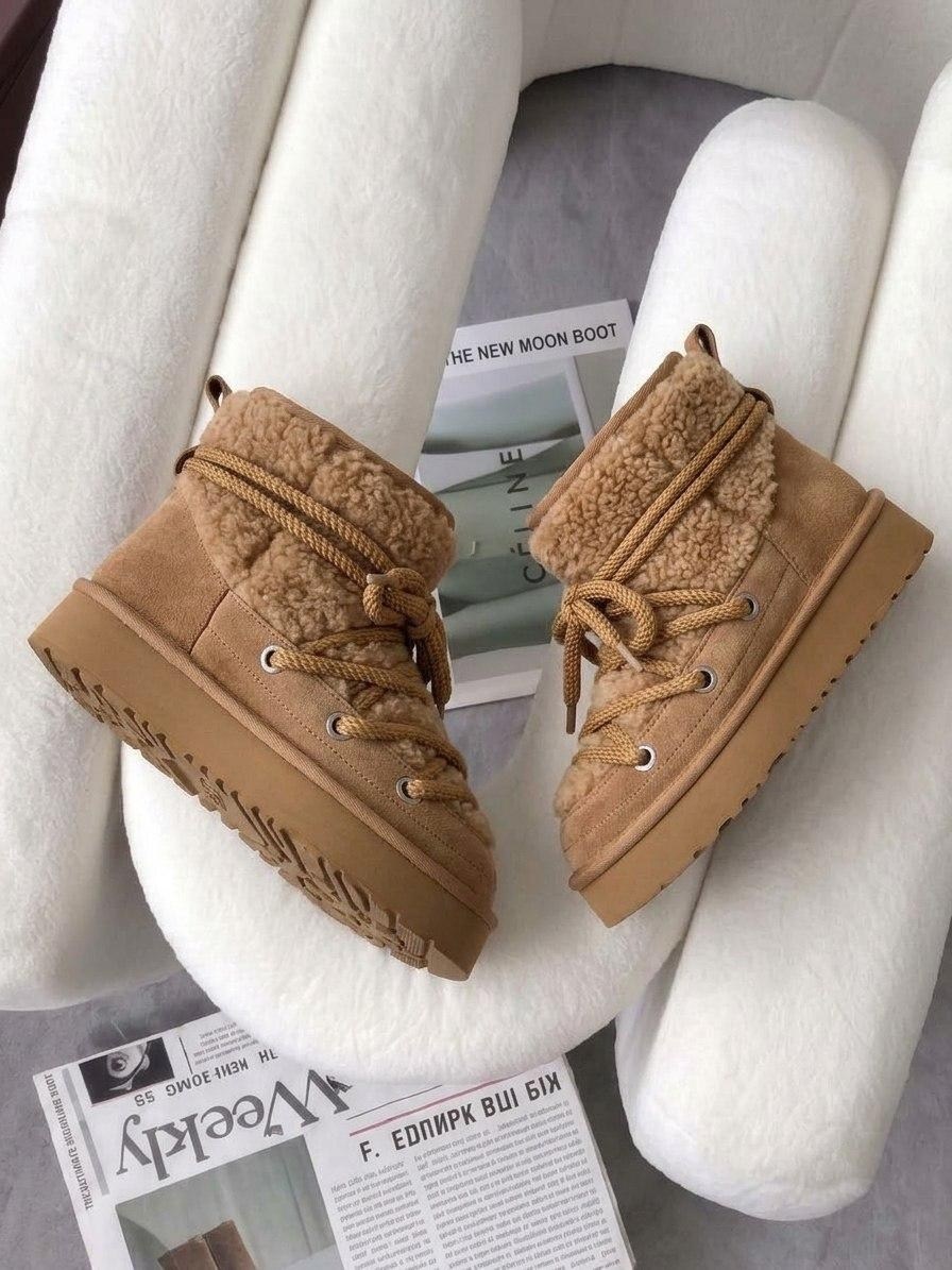 угги женские зимние на платформе луноходы ugg 278448831,,угги женские,угги женские зимние,угги женские зимние на платформе луноходы ugg цвет коричневый
