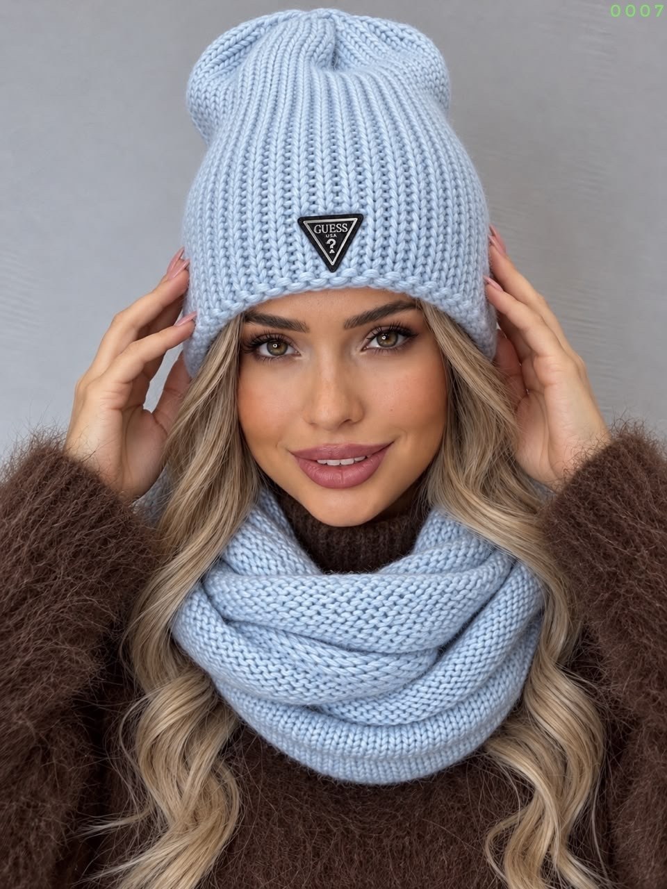 шапка со снудом комплект,шапка зимняя с хомутом комплект g&c shop,шапка зимняя с хомутом комплект,шапка зимняя со снудом двойной флис guess,шапка женская guess