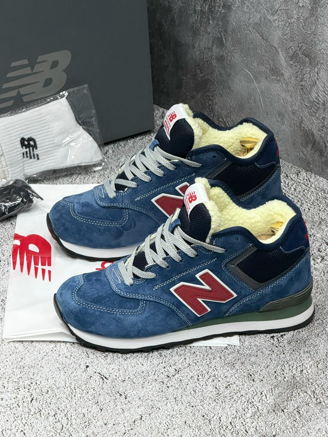 кроссовки зимние new balance 574,кроссовки зимние new balance 574 mid цвет синий,кроссовки new balance 574 высокие зимние,кроссовки new balance 574 синие на меху,кроссовки new balance 574