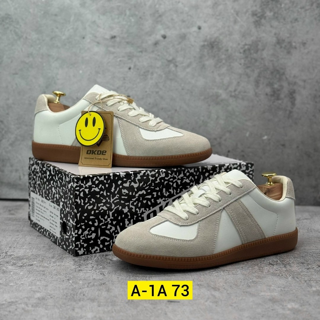 ,кроссовки,повседневные кроссовки,кроссовки maison margiela replica leather and suede белый/серый,оригинальные кроссовки