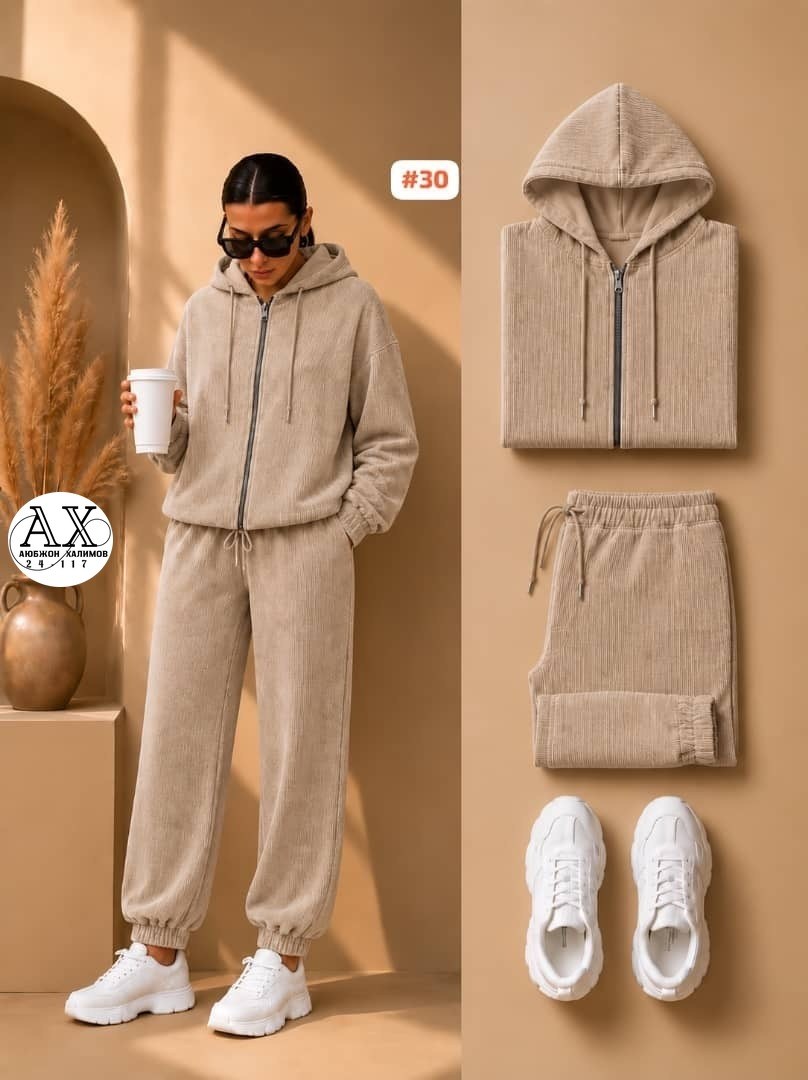 спортивный костюм женский велюровый с брюками zolinelli 65588488,cпортивный костюм велюровый,велюровые костюмы,костюм двойка вельвет,костюм из велюра