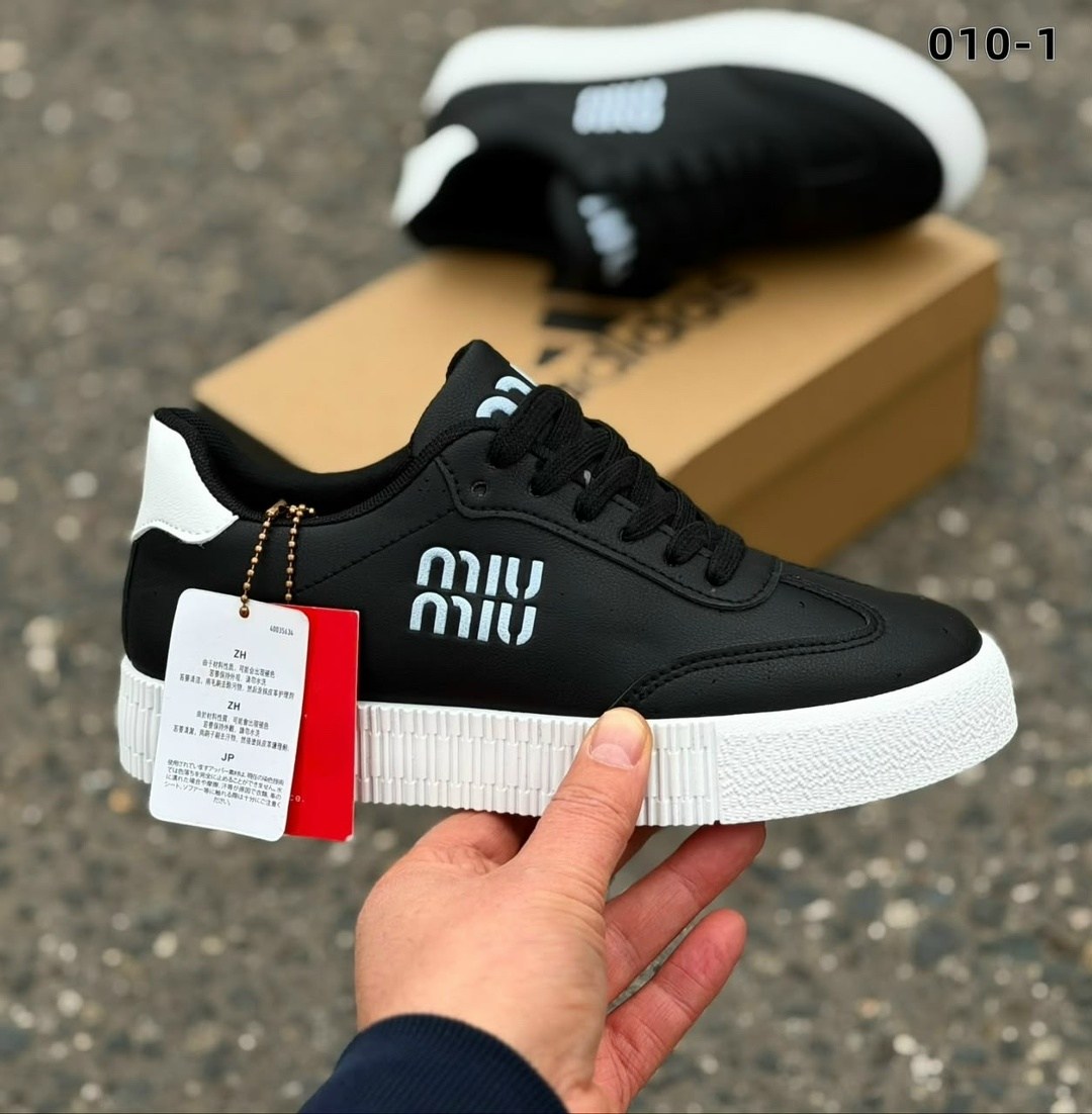 ,кроссовки женские miu miu,кроссовки женскиe,женская ,кроссовки черные