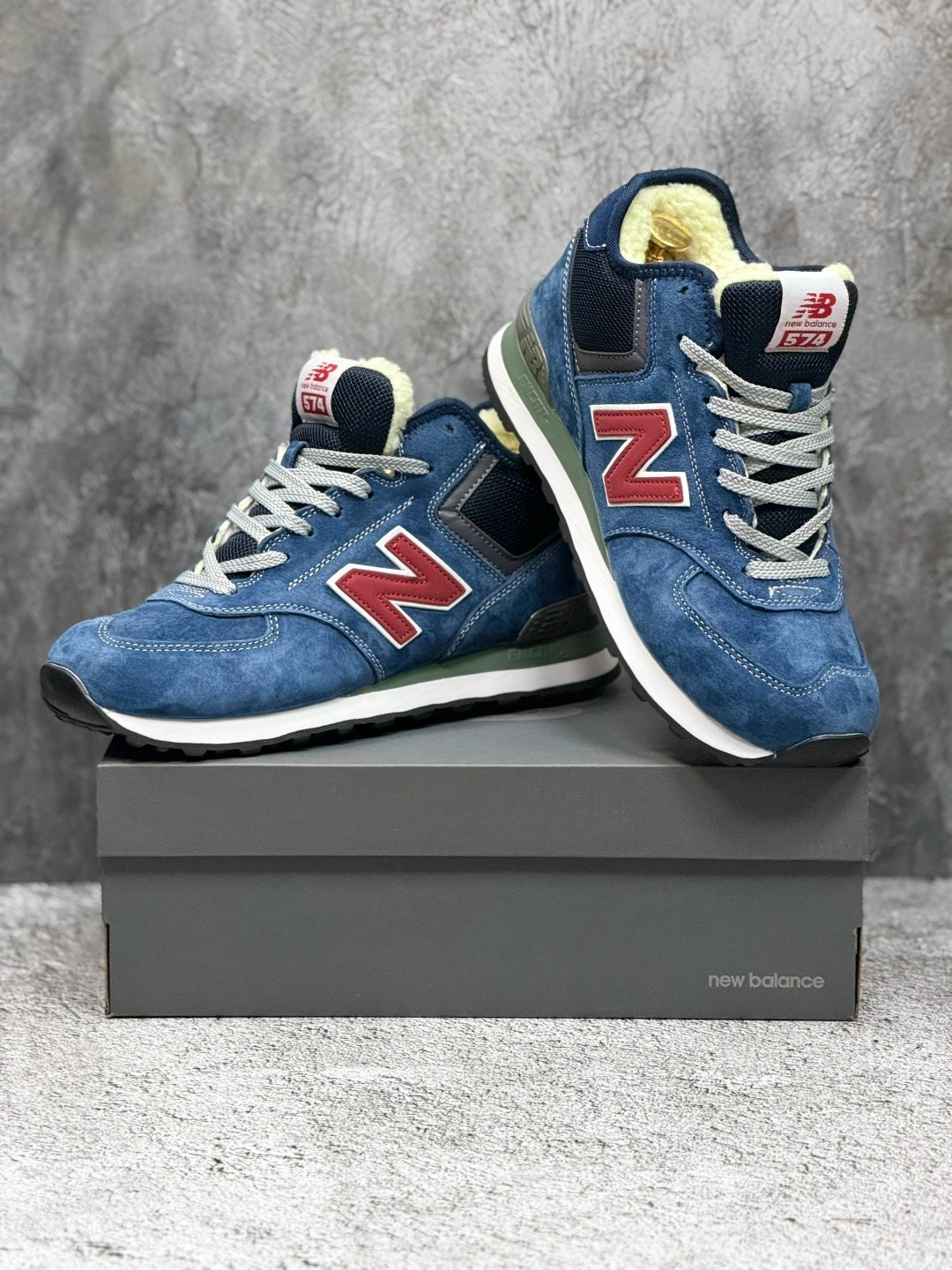 кроссовки зимние new balance 574,кроссовки зимние new balance 574 mid цвет синий,кроссовки new balance 574 высокие зимние,кроссовки new balance 574 синие на меху,кроссовки new balance 574