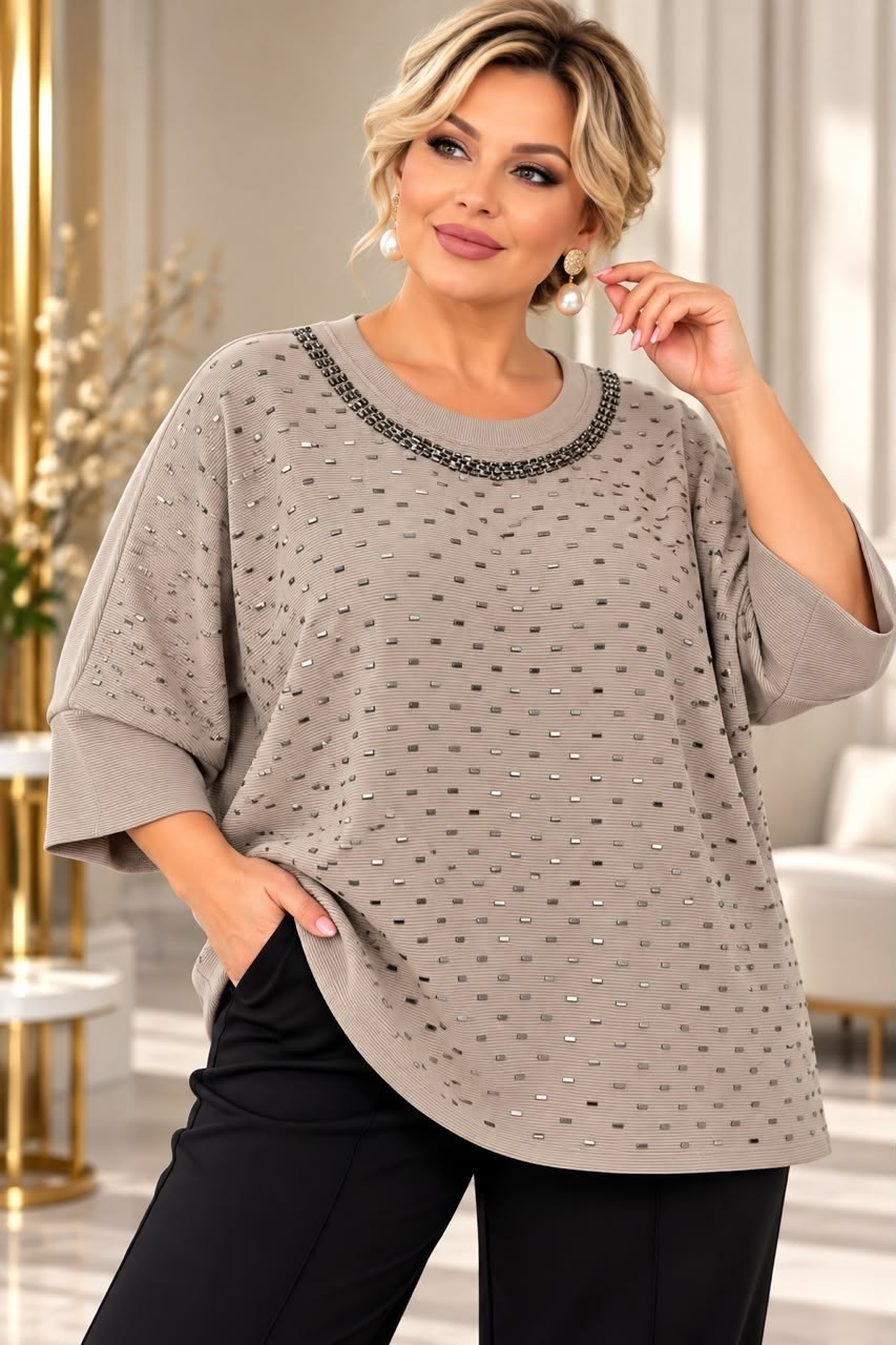 блуза женская lt collection иден черная 54 ru,джемпер для женщин,блузка люрекс,туника нарядная,женская кофта