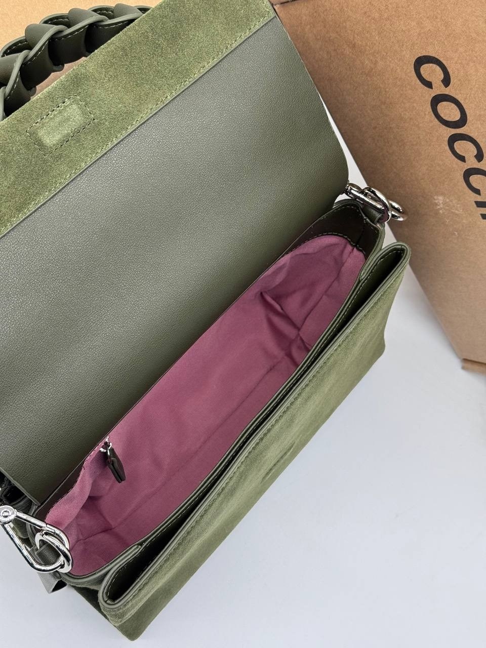 замшевая сумка хобо boheme suede bimaterial coccinelle,сумка coccinelle,женский coccinelle сумка boheme suede bimaterial из натуральной замши (цвет коричневый),сумка boheme suede bimaterial из натурал