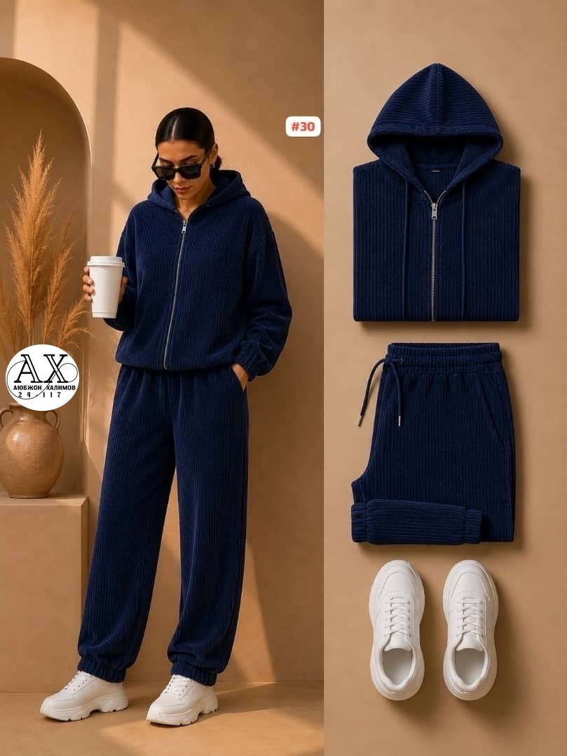 спортивный костюм женский велюровый с брюками zolinelli 65588488,cпортивный костюм велюровый,велюровые костюмы,костюм двойка вельвет,костюм из велюра