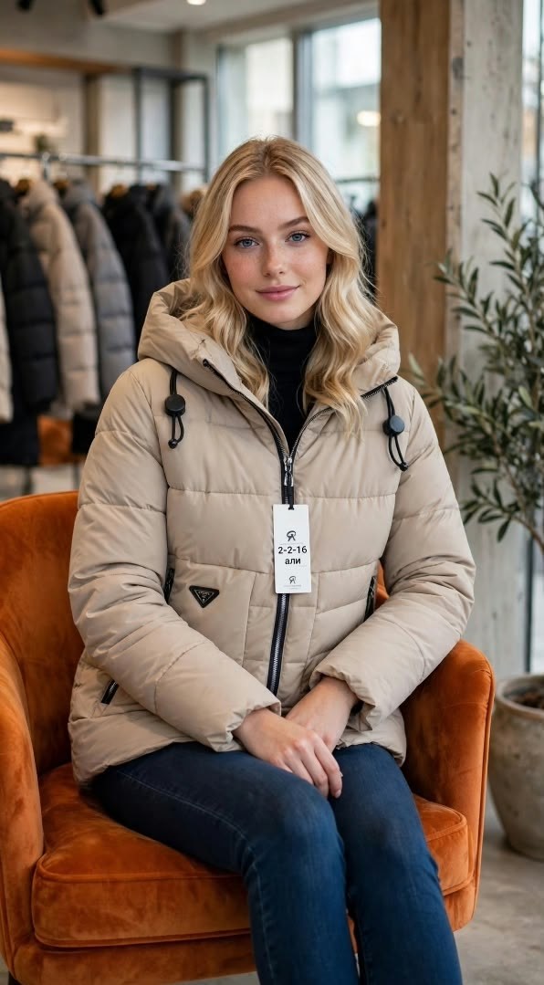 куртка пуховик женская зимняя style line,зимние куртки,куртка зимняя женская,пуховик бежевый,куртка бежевая