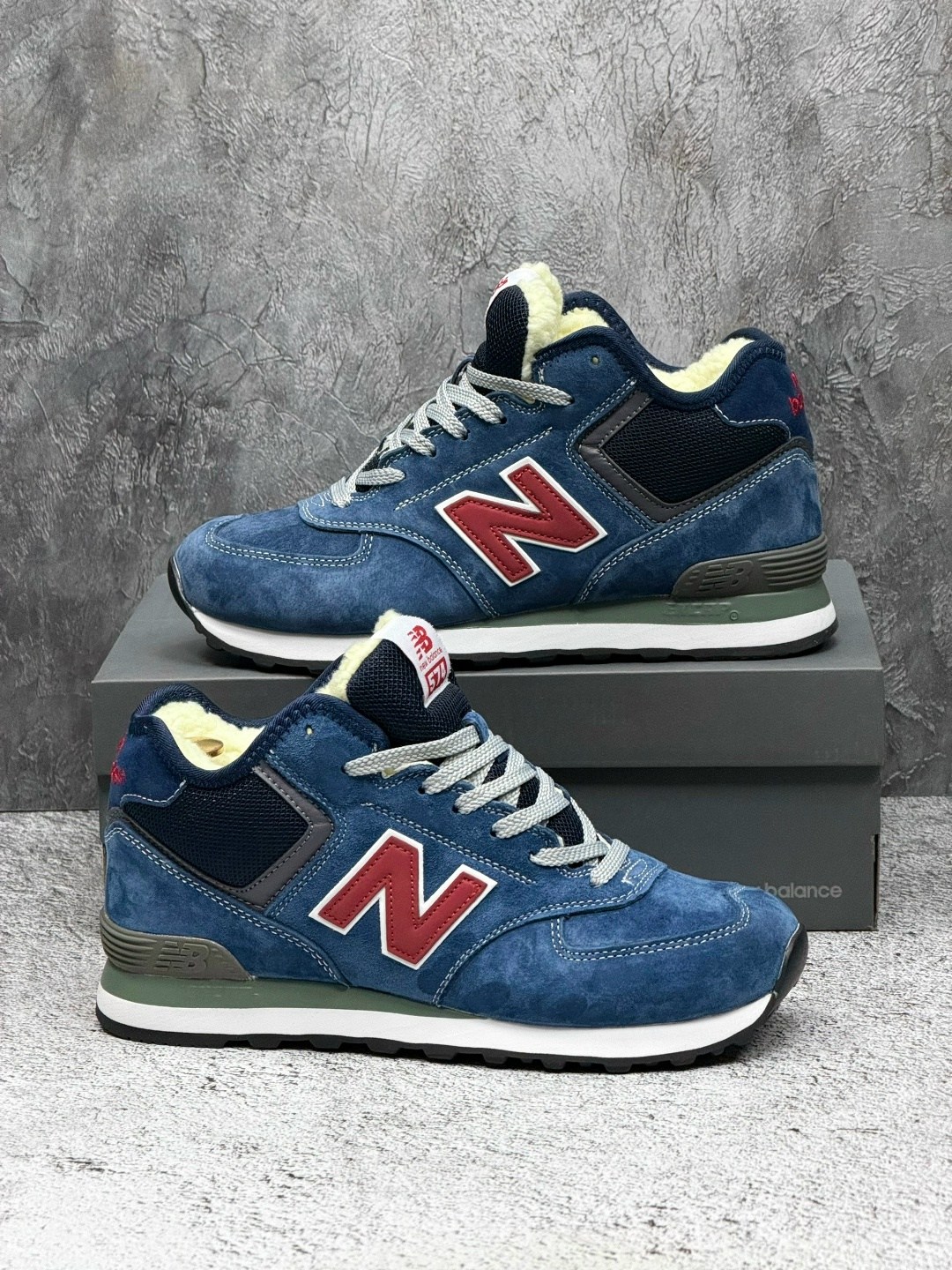 кроссовки зимние new balance 574,кроссовки зимние new balance 574 mid цвет синий,кроссовки new balance 574 высокие зимние,кроссовки new balance 574 синие на меху,кроссовки new balance 574