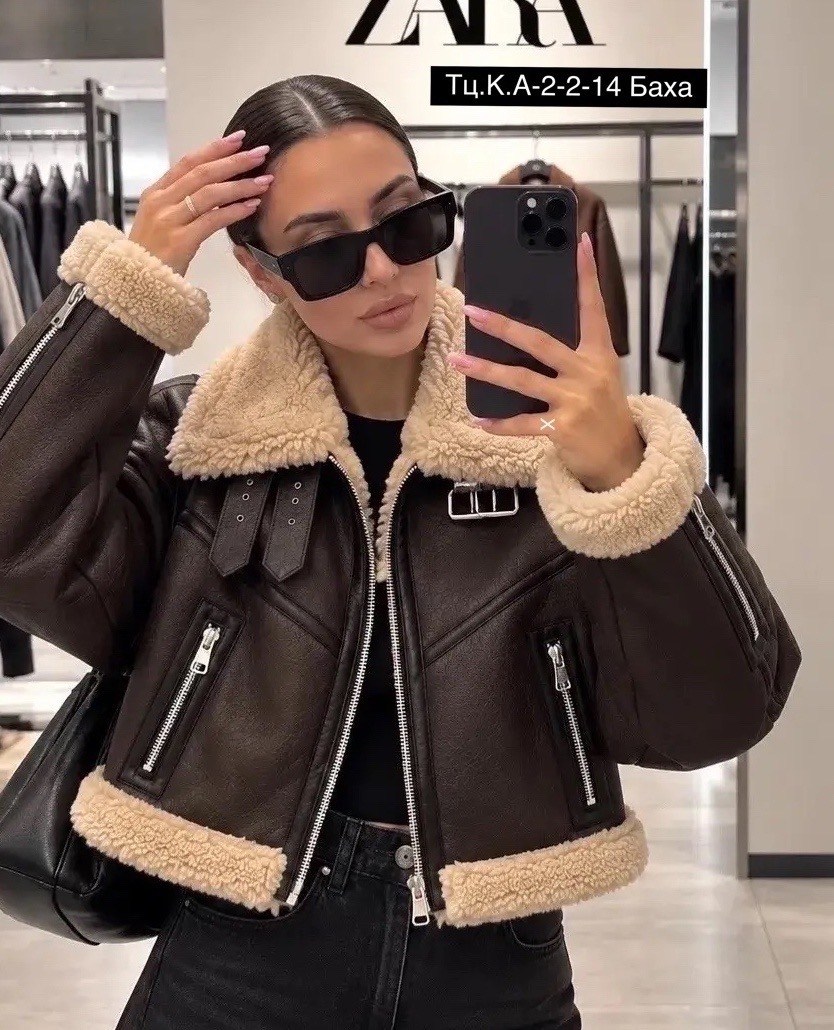 дубленка авиатор,дублёнка женская авиатор zara,стильная дубленка,дубленка женская авиатор,зимние куртки