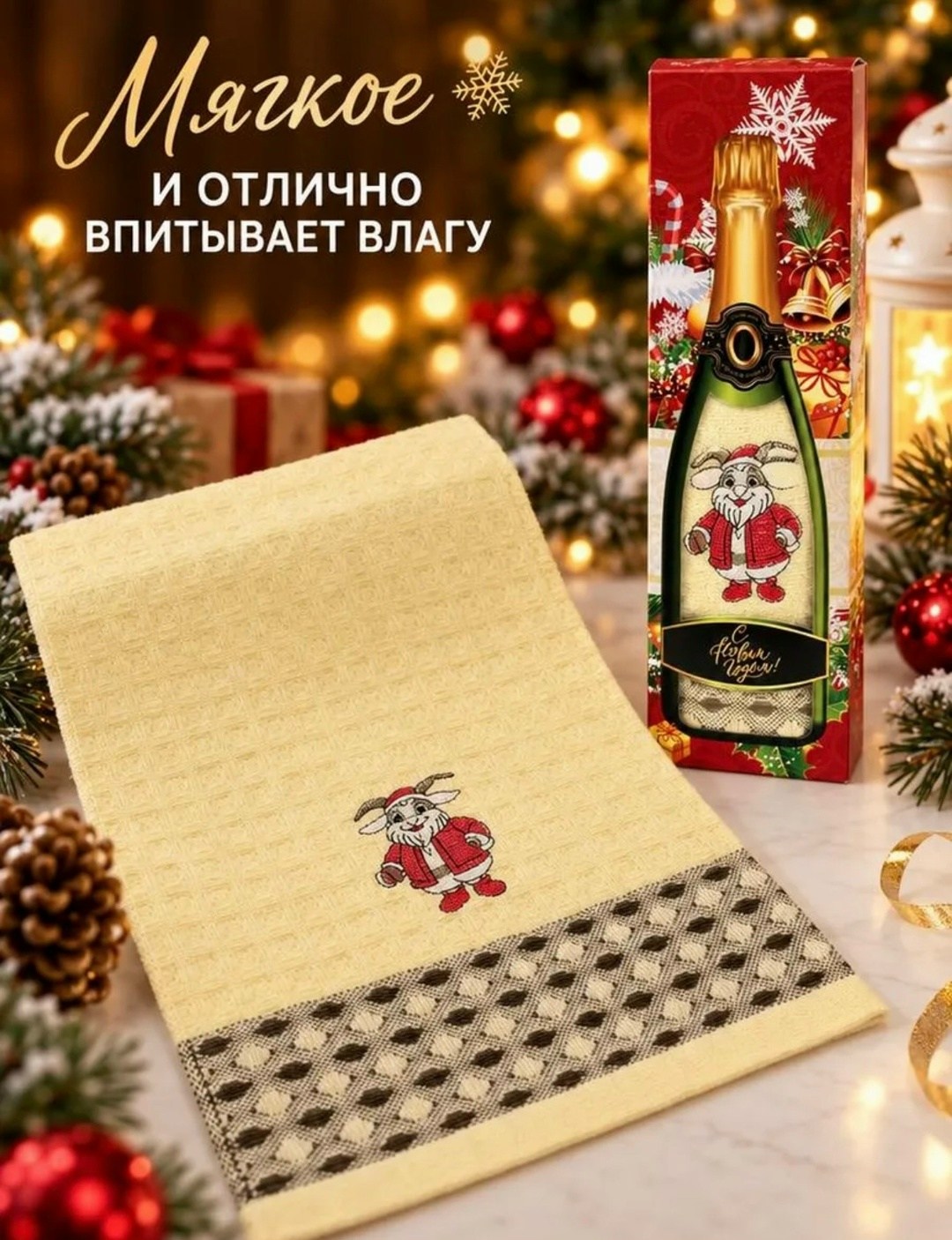 полотенце подарок на новый год,новогодние подарки,новогодние наборы,новогодние подарочные наборы,подарочный новогодний