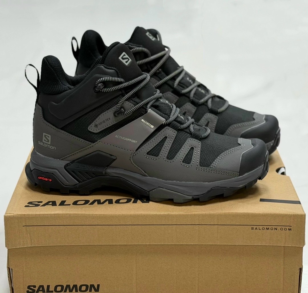 ботинки salomon x ultra 4 mid gtx,salomon x ultra 4 mid gtx,ботинки для треккинга salomon x ultra mid gtx,походные ботинки x ultra 4 mid gore-tex мужские salomon черный,ботинки salomon