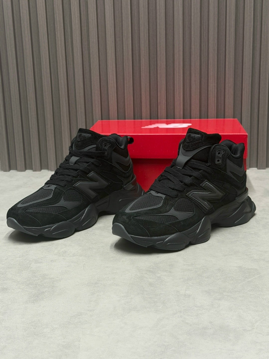 кроссовки new balance 9060,зимние кроссовки new balance 9060 high,new balance 9060 зимние,кроссовки new balance,кроссовки new balance 9060 unisex со шнурками черный