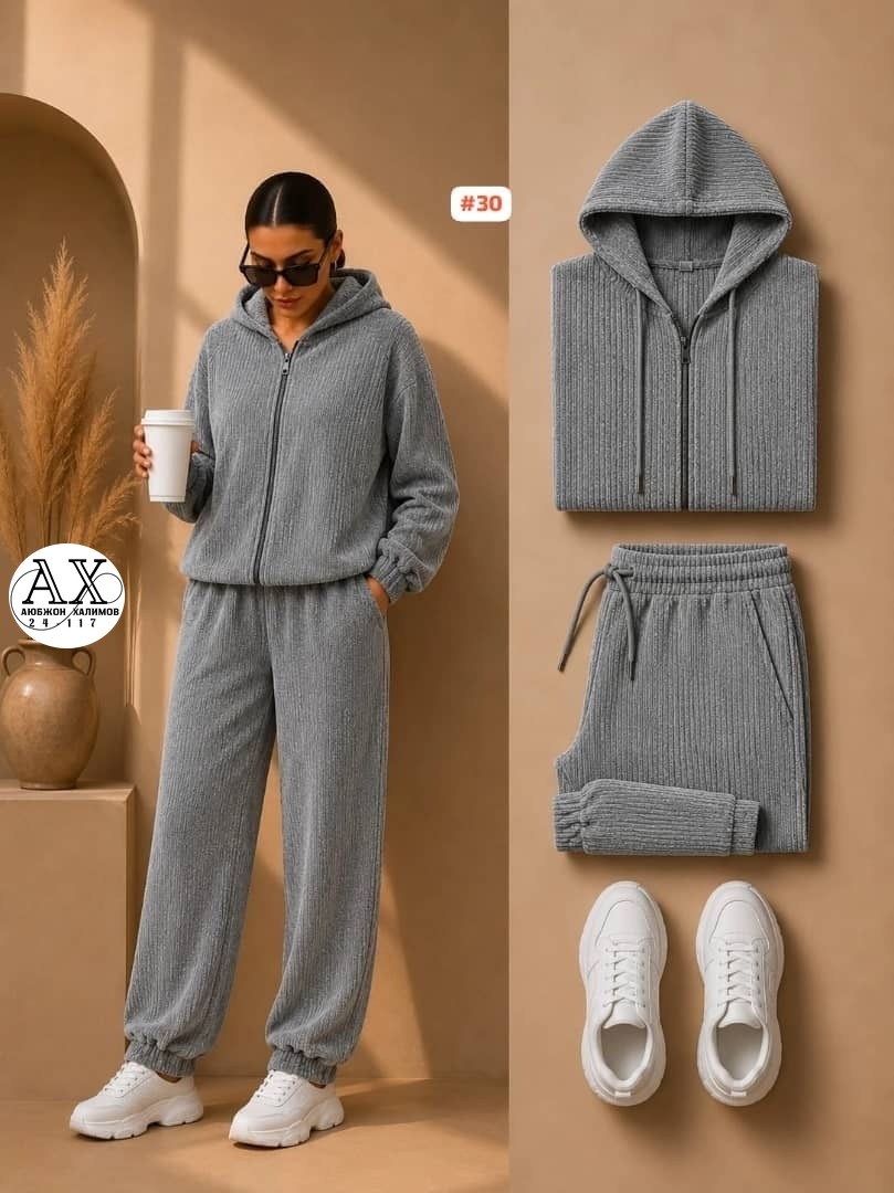спортивный костюм женский велюровый с брюками zolinelli 65588488,cпортивный костюм велюровый,велюровые костюмы,костюм двойка вельвет,костюм из велюра