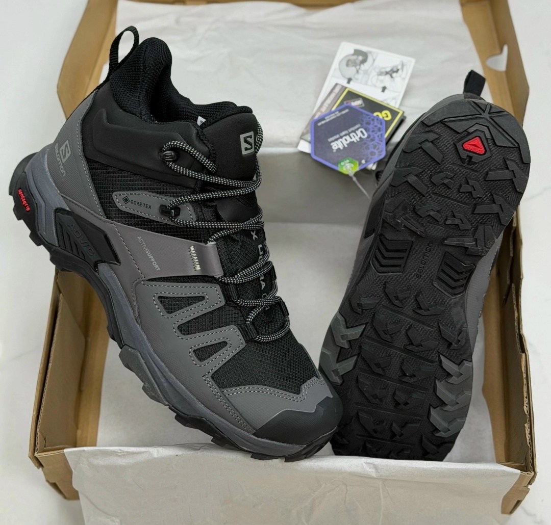 ботинки salomon x ultra 4 mid gtx,salomon x ultra 4 mid gtx,ботинки для треккинга salomon x ultra mid gtx,походные ботинки x ultra 4 mid gore-tex мужские salomon черный,ботинки salomon