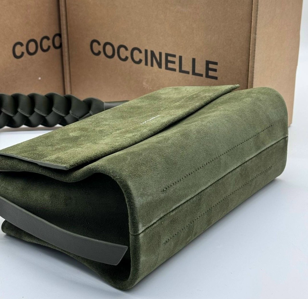 замшевая сумка хобо boheme suede bimaterial coccinelle,сумка coccinelle,женский coccinelle сумка boheme suede bimaterial из натуральной замши (цвет коричневый),сумка boheme suede bimaterial из натурал