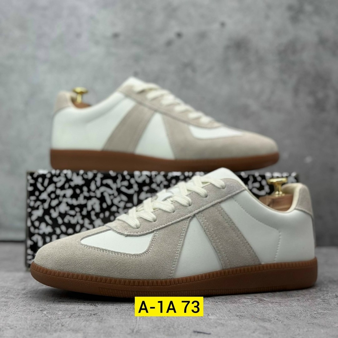 ,кроссовки,повседневные кроссовки,кроссовки maison margiela replica leather and suede белый/серый,оригинальные кроссовки